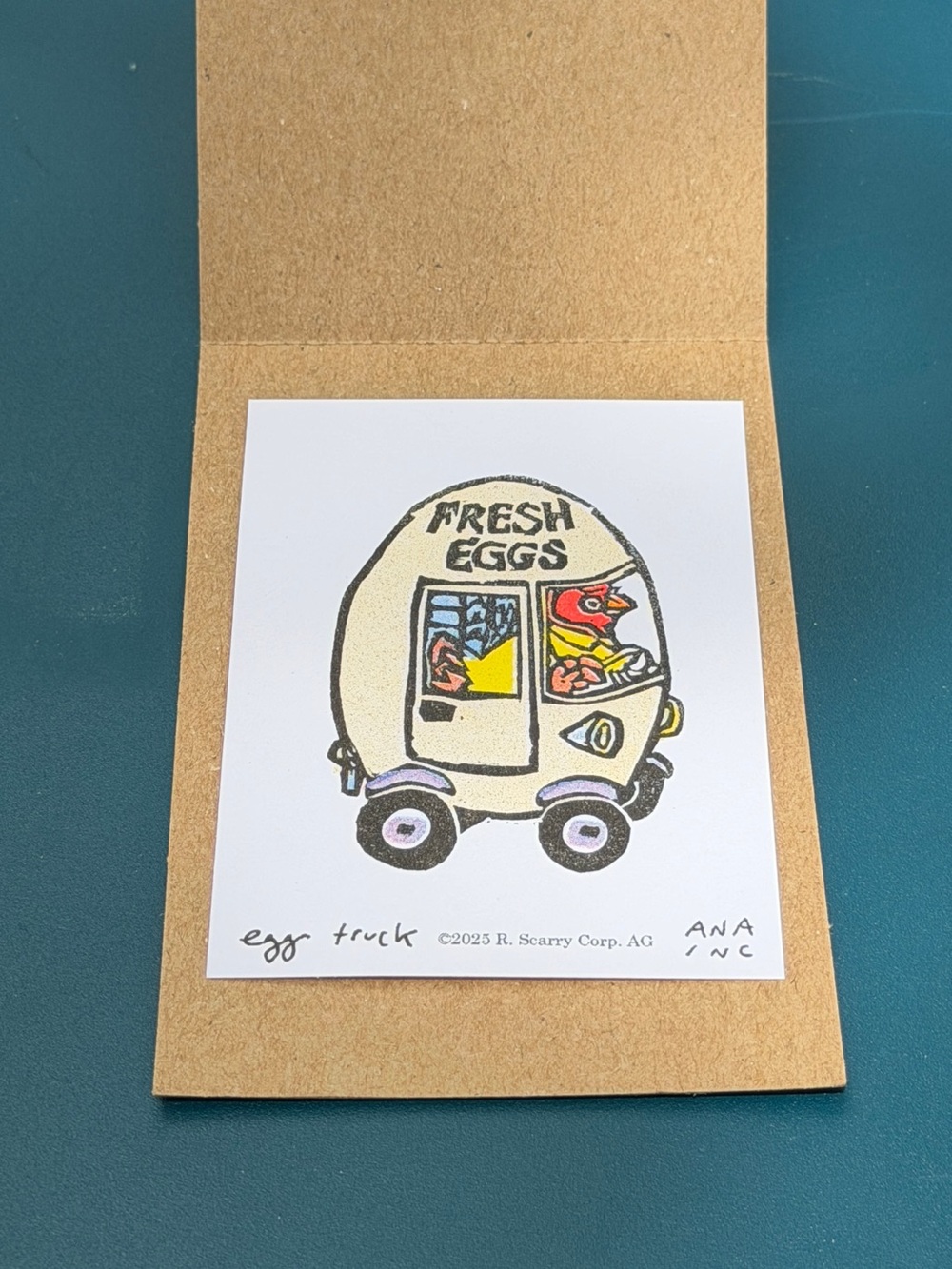 Anastasia Inciardi Mini Print - Richard Scarry Egg Truck